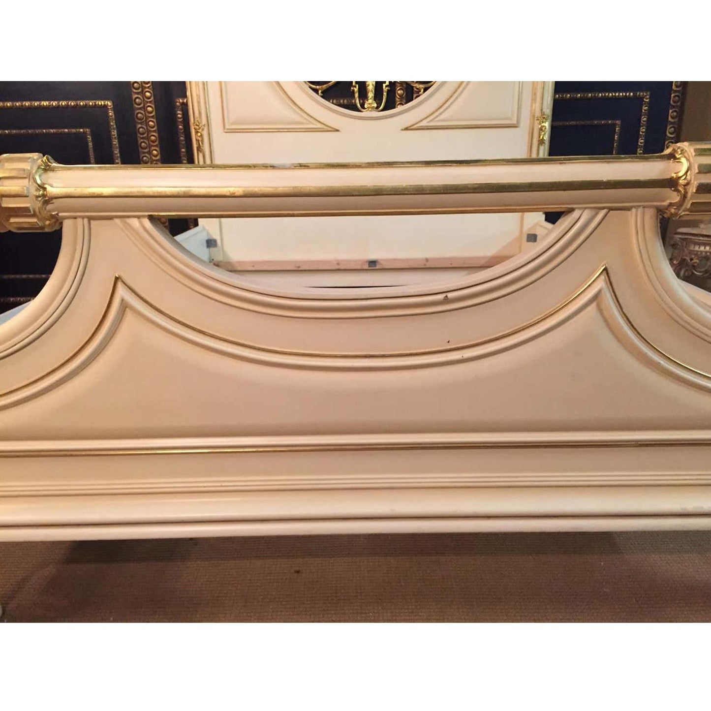 SASSY Solid Mango Wood Indian Hand Carved Bed