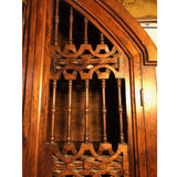 MORAL Magnificent Hand Carved Mango Wood Gothic Style Bookshelf Cabinet