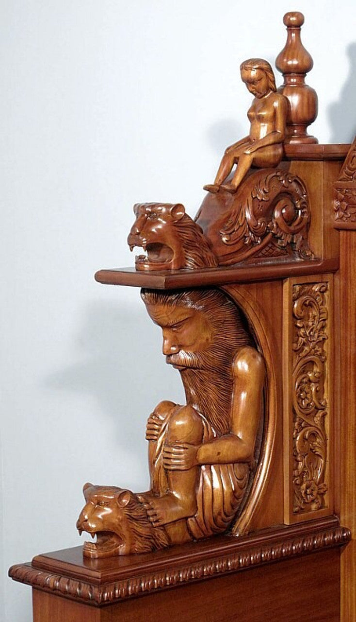 Daze Hand Carved Gothic Bed