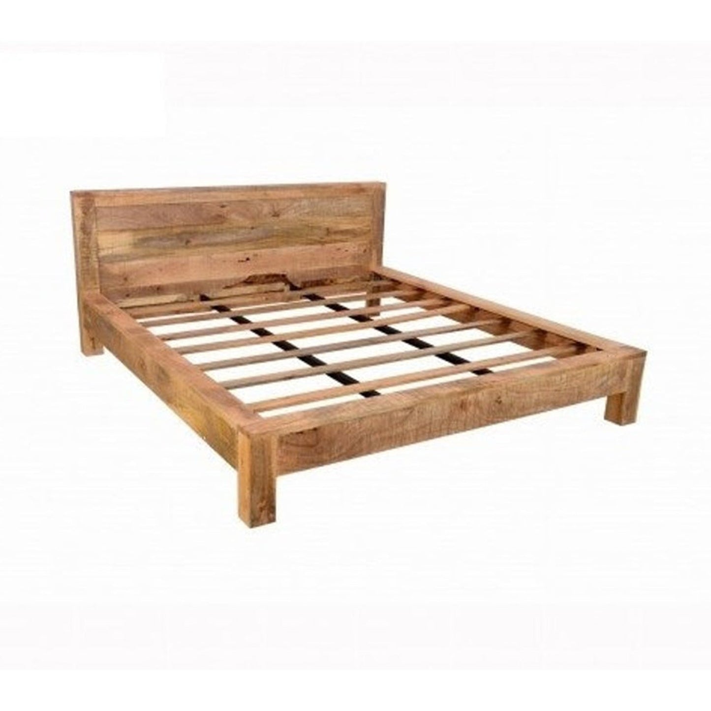 Avalon Indian Wooden Zen Mango Rustic Bed