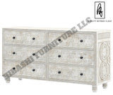 KHALIFA Hand carved 6 Drawer Dresser