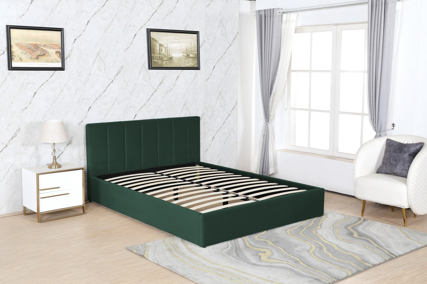 HF1505 Upholstered Bed Frame