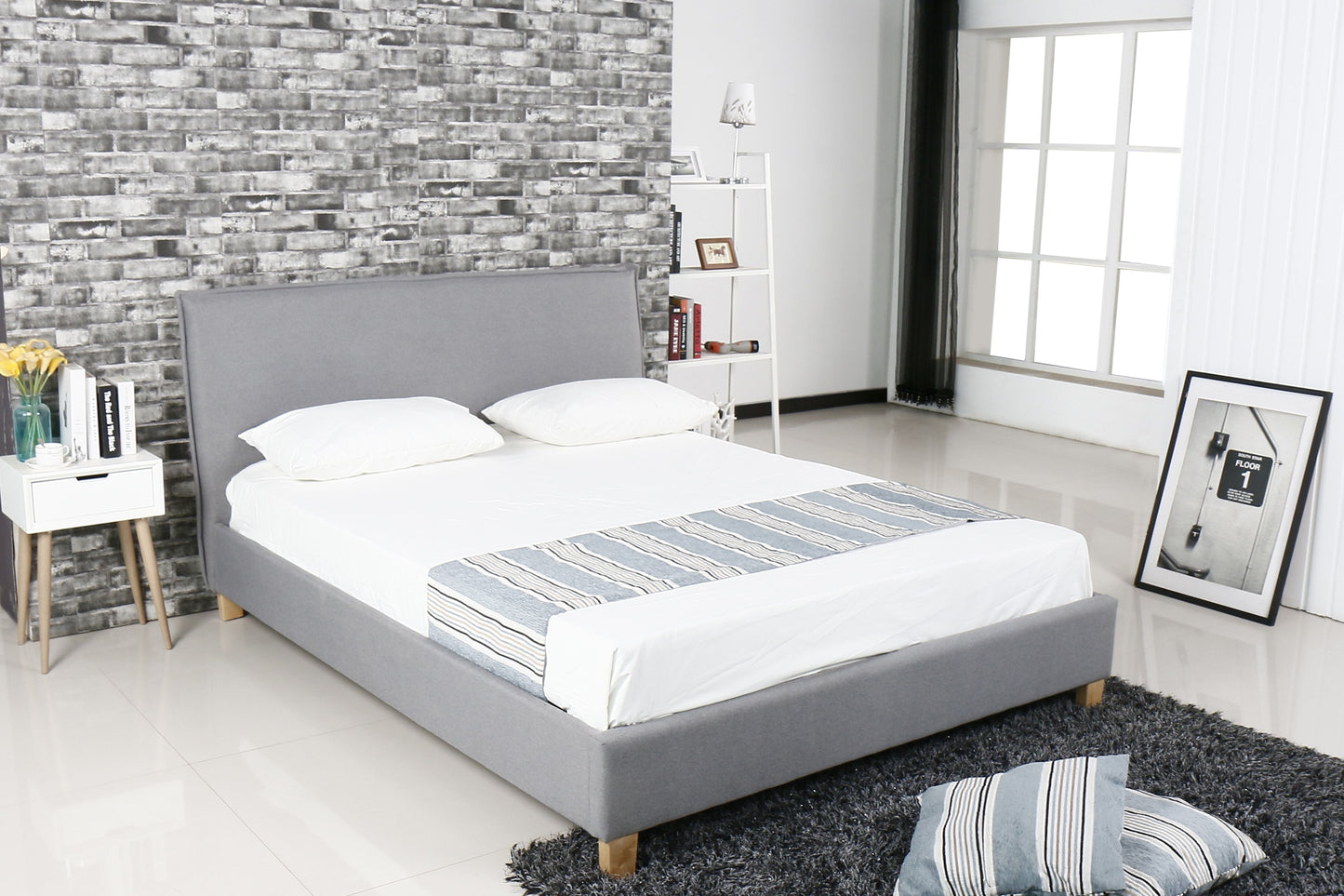 HF1512 Upholstered Bed Frame