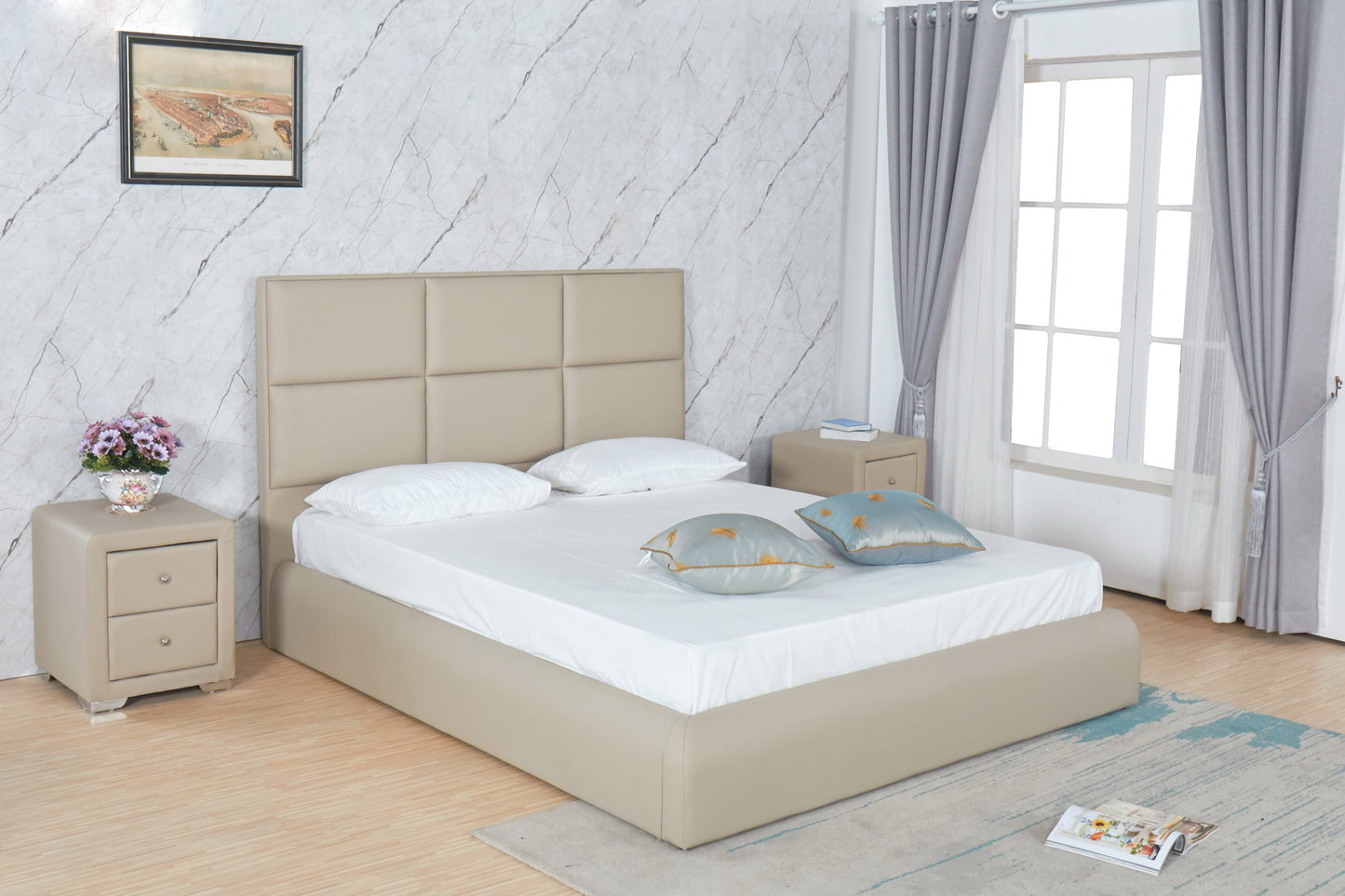 HF1616 Upholstered Bed Frame