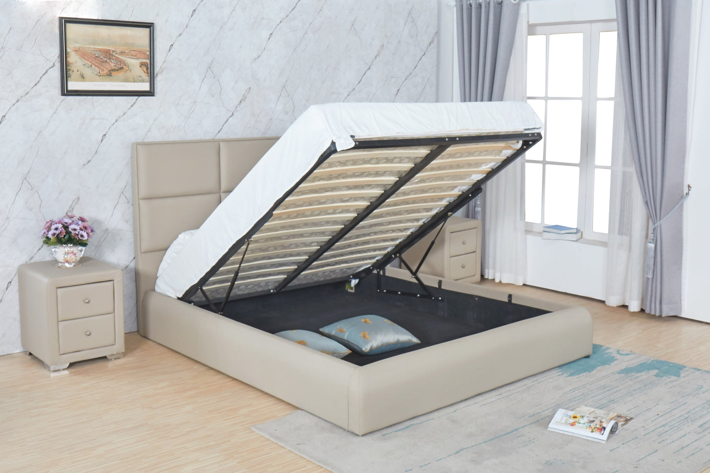 HF1616 Upholstered Bed Frame