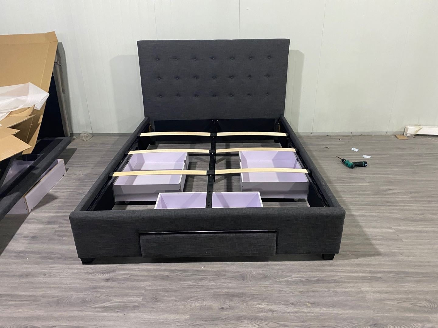 HF1715 Upholstered Bed Frame