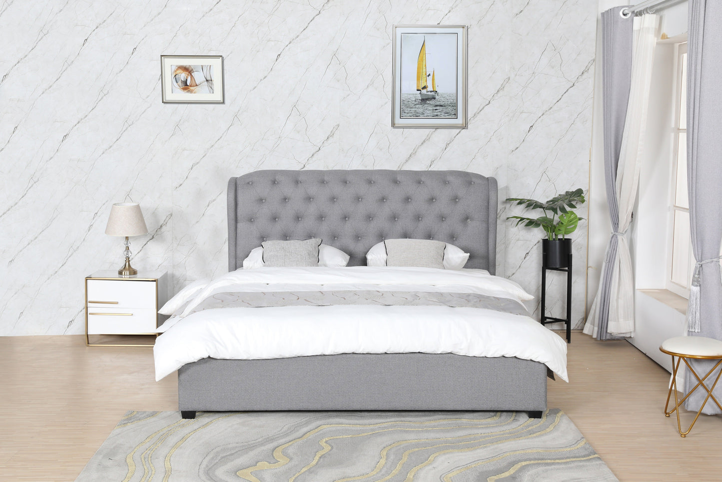 HF1801 Upholstered Bed Frame