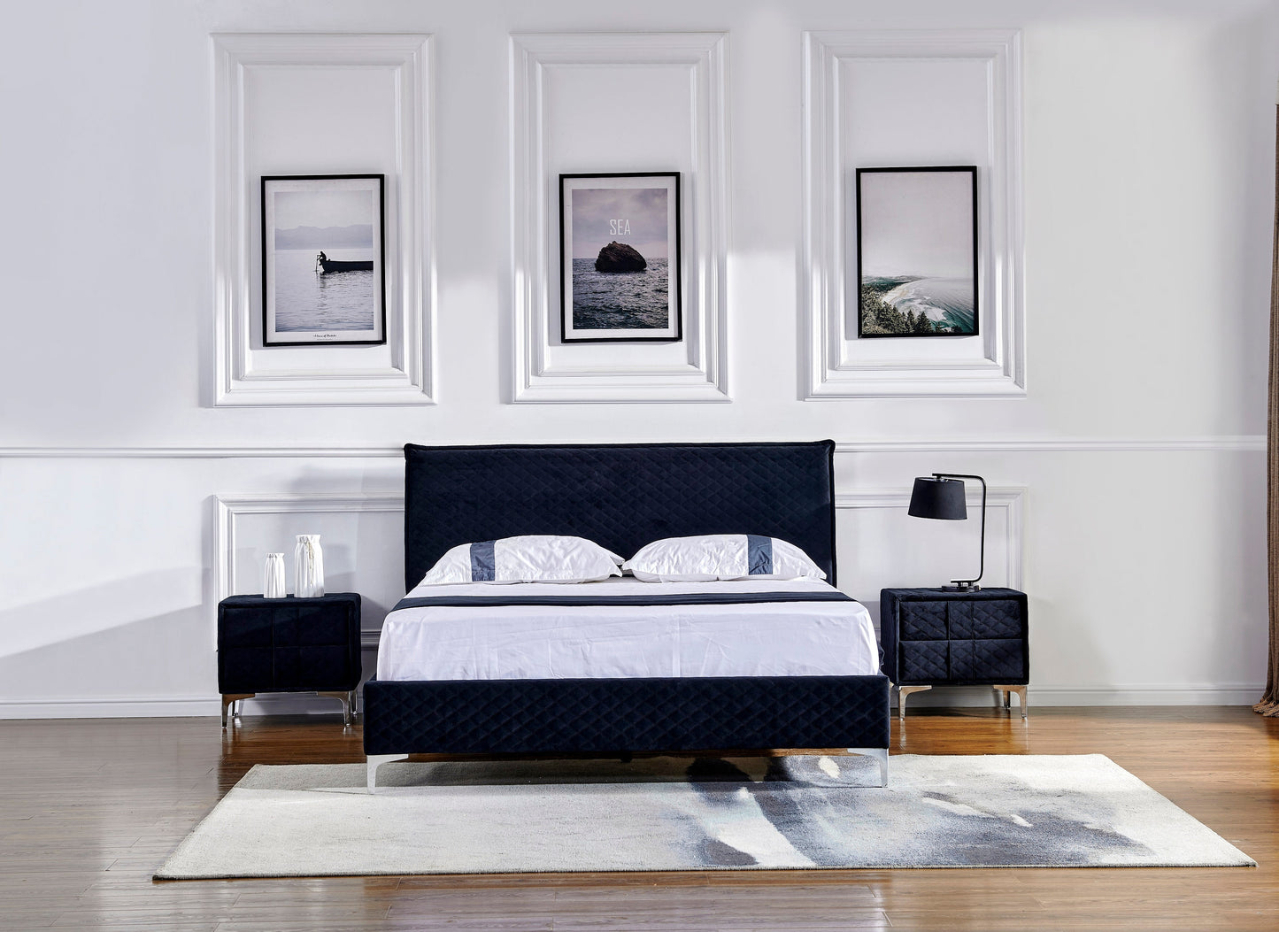 HF1809 Upholstered Bed Frame