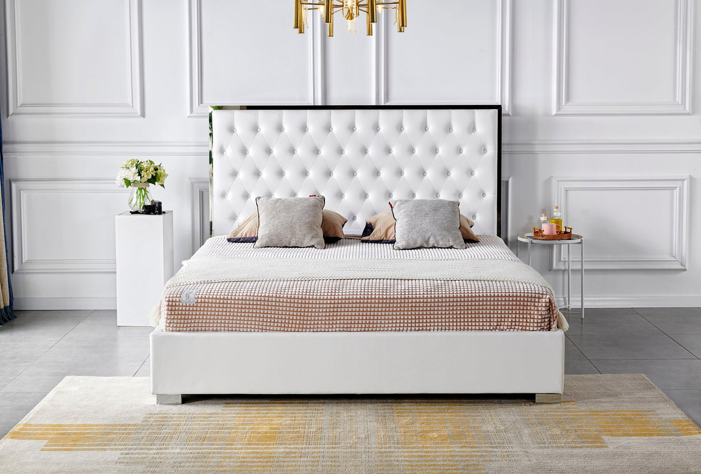 HF1910 Upholstered Bed Frame