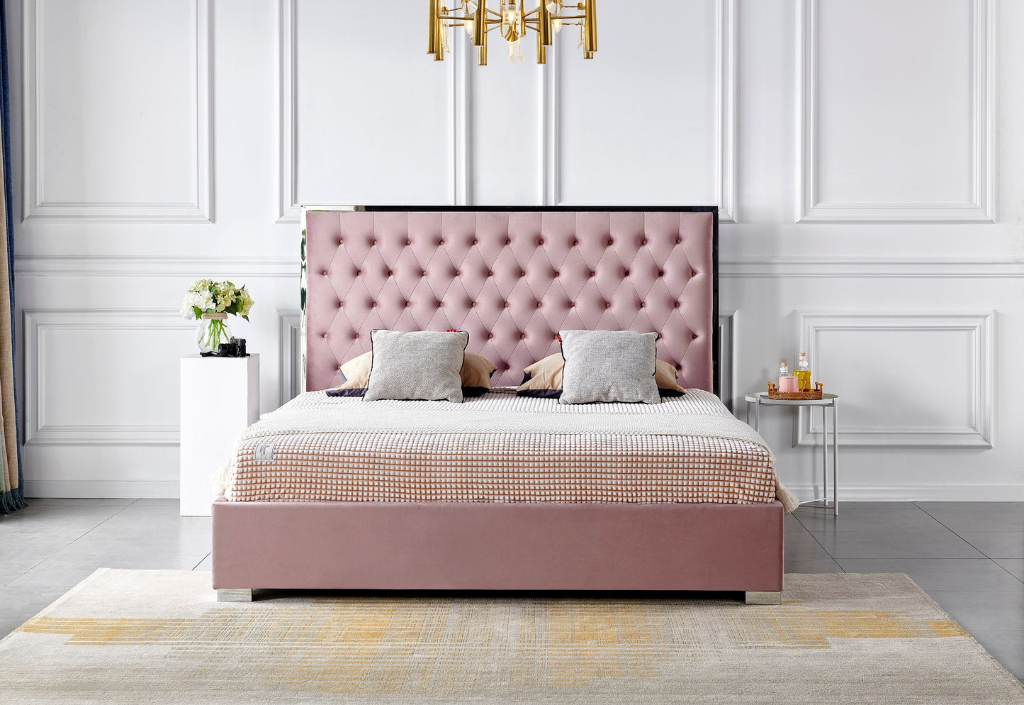 HF1910 Upholstered Bed Frame