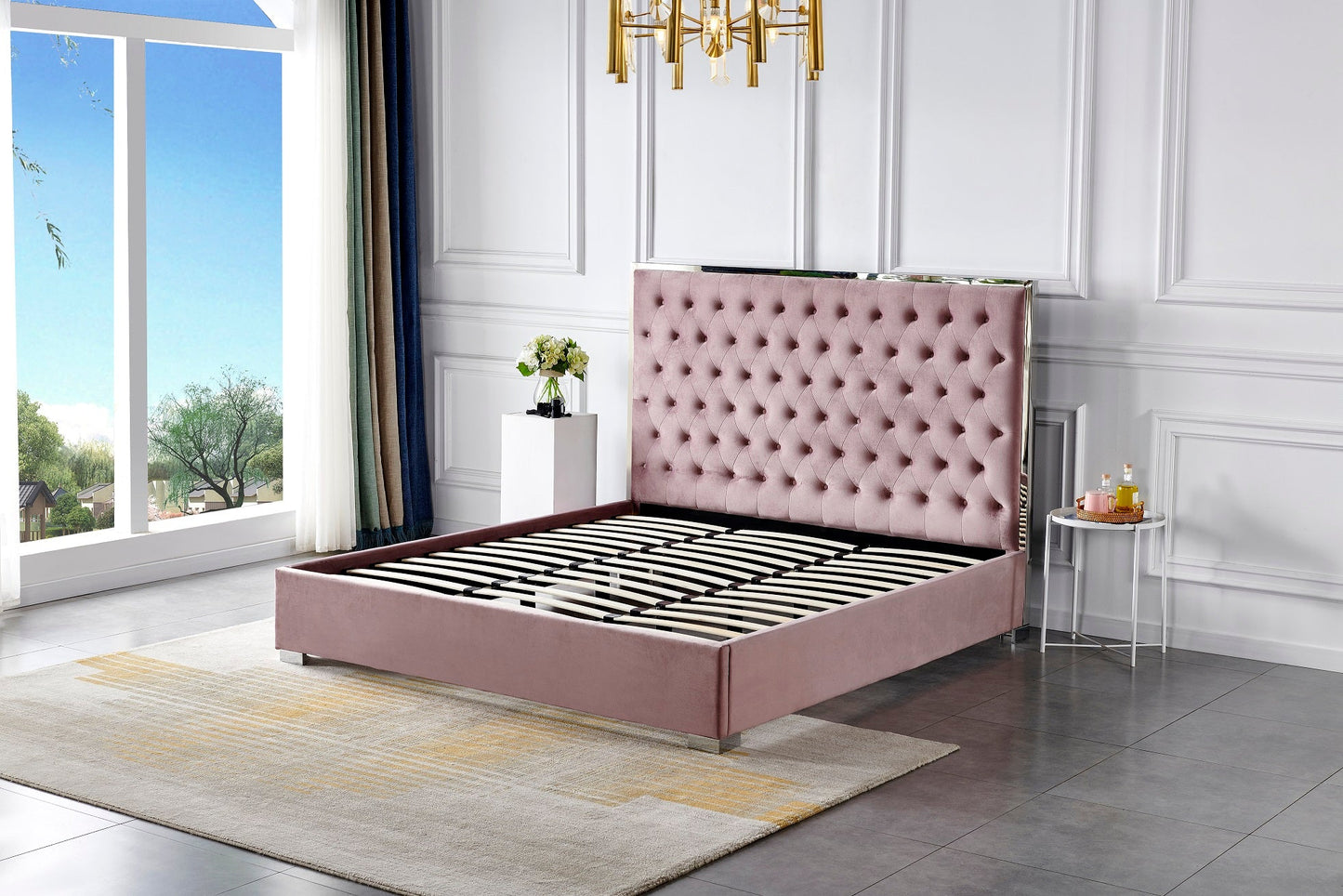 HF1910 Upholstered Bed Frame