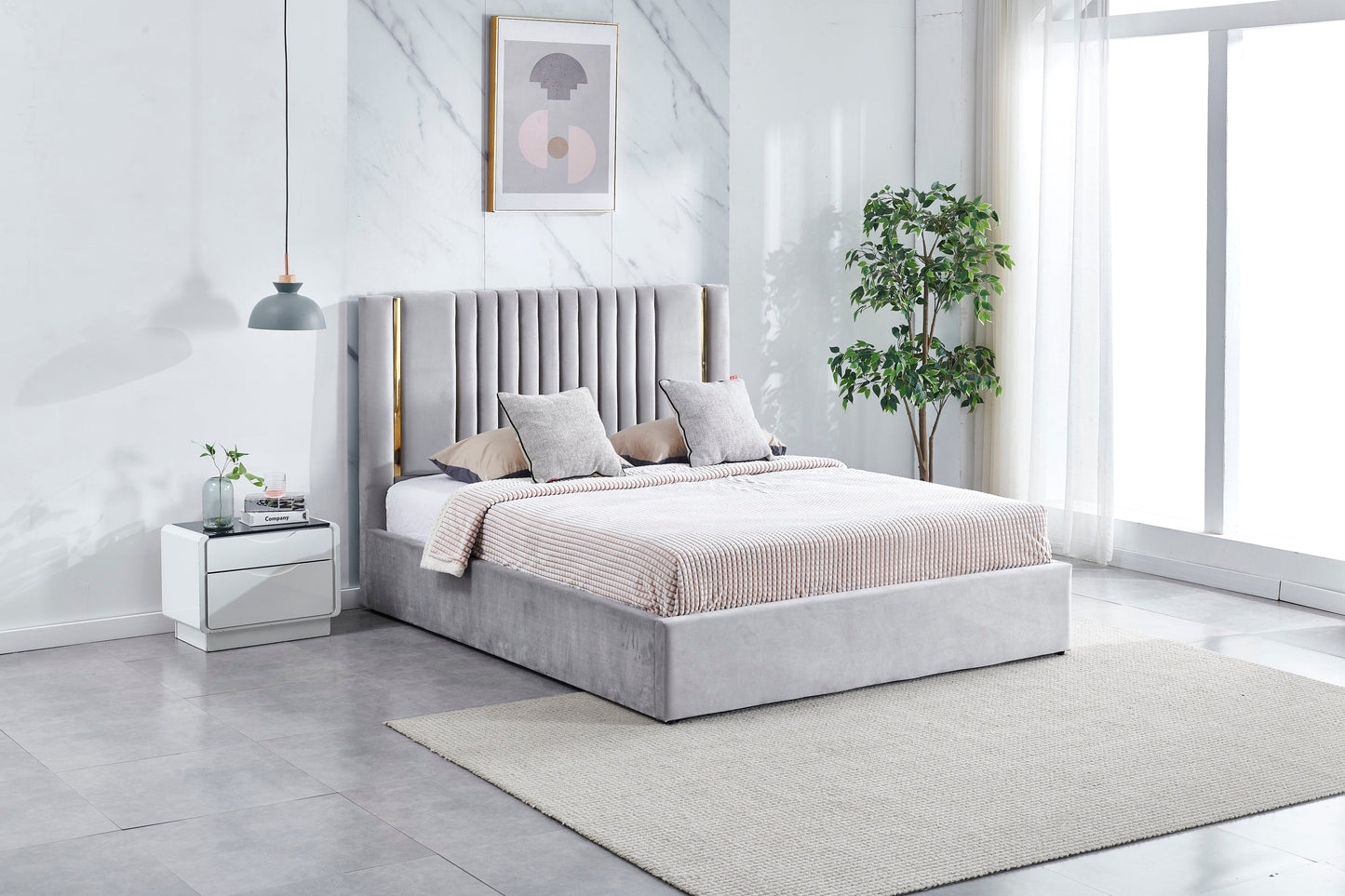 HF2110 Upholstered Bed Frame