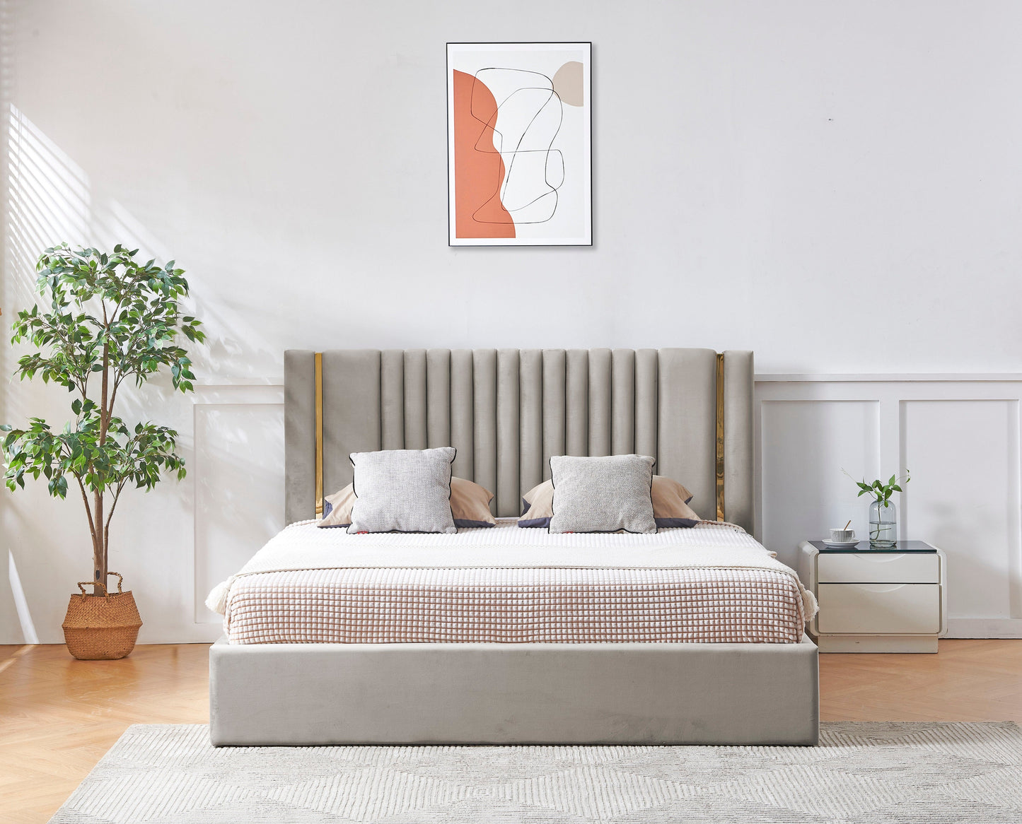 HF2110 Upholstered Bed Frame