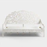 MAHAL Hand Carved Daybed White