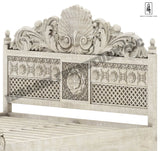 Juffair Hand Carved Solid Wood Platform Bed