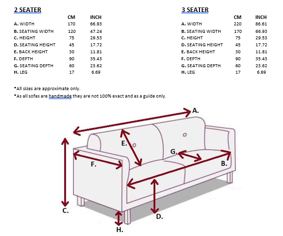 ROME 3 & 2 Seater Sofa