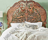 Hand Carved Indian Shajahan Bed Frame Indian Bed bedside