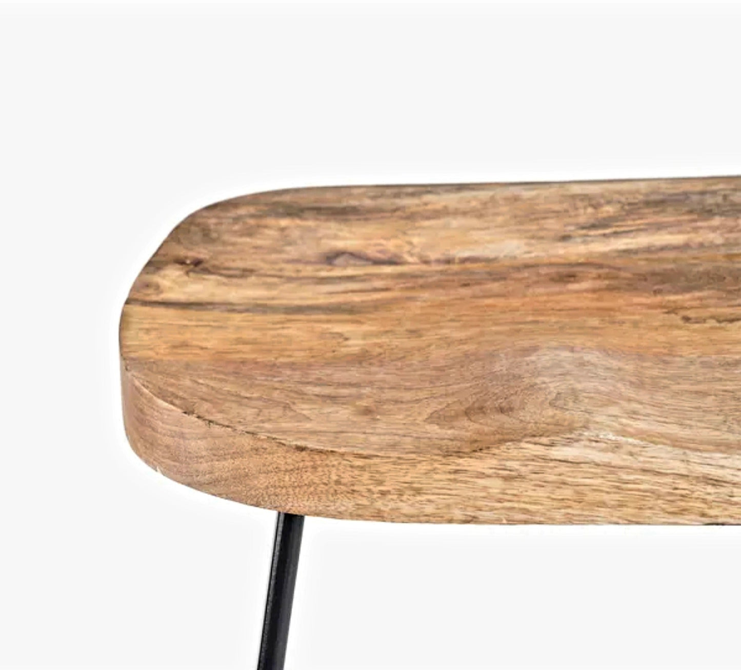 Banga Retro Rectangular Bar Table Natural Industrial Pub Table