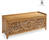 TARLAC Hand carved Storage Bench