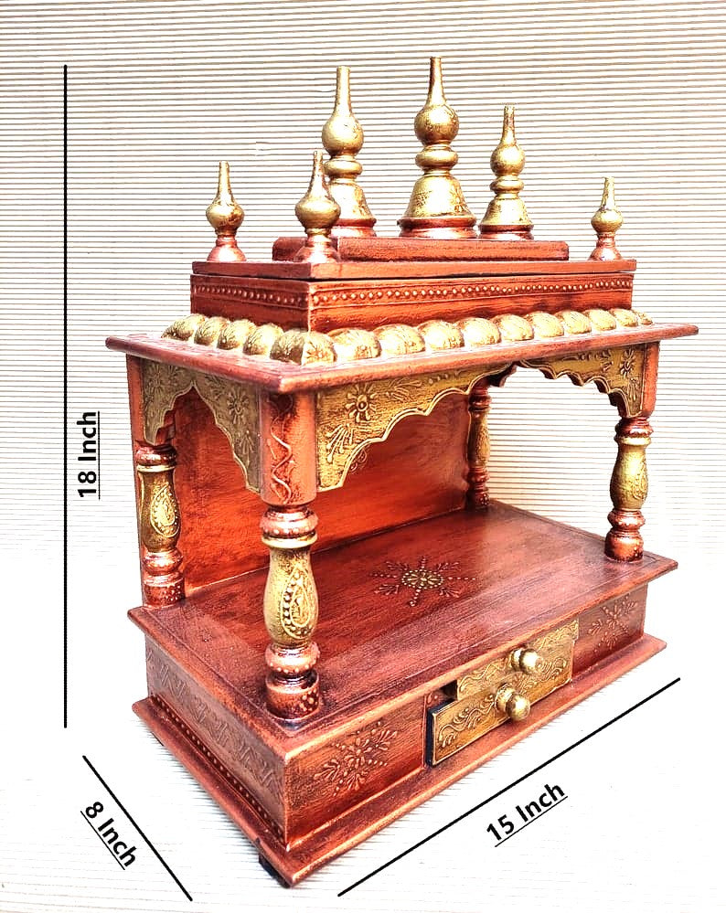 Mandla hand Carved Wooden Temple / Puja Ghar / Indian Temple