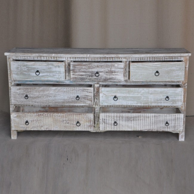 Rustica White Chest Of 7 Drawers