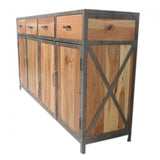 Angle Metal And Timber Sideboard XL Natural 180-40-90