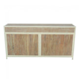 Angle Metal And Timber Sideboard XL White Wash-180-40-90