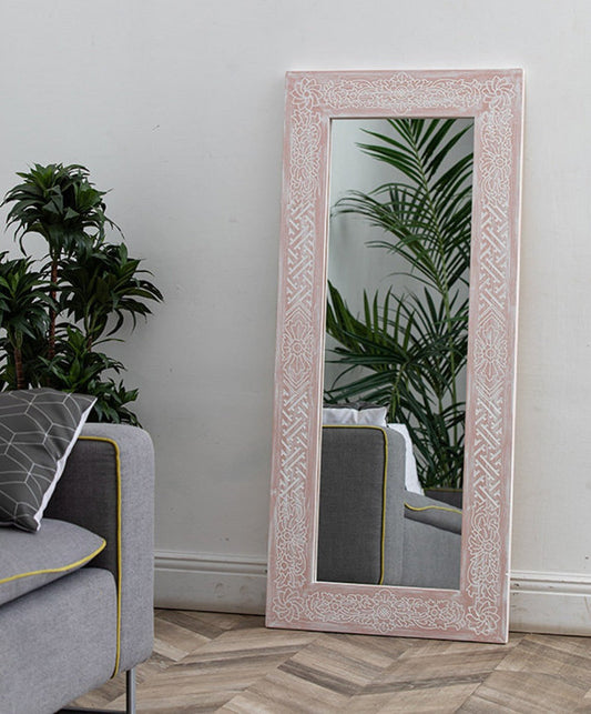 Bali Mirror Pink Ornament Mirror