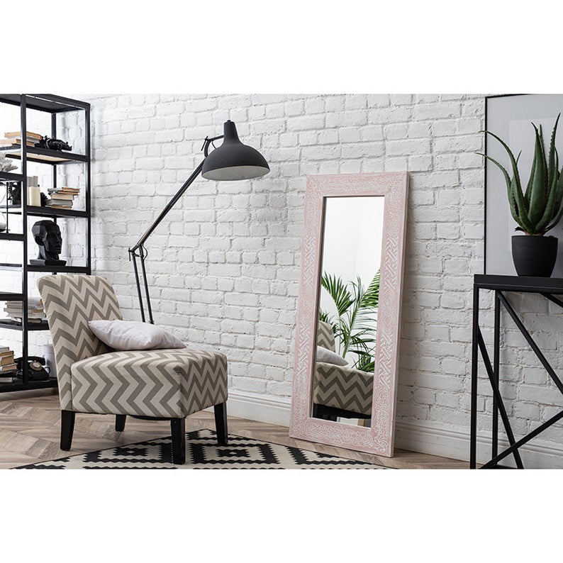 Bali Mirror Pink Ornament Mirror