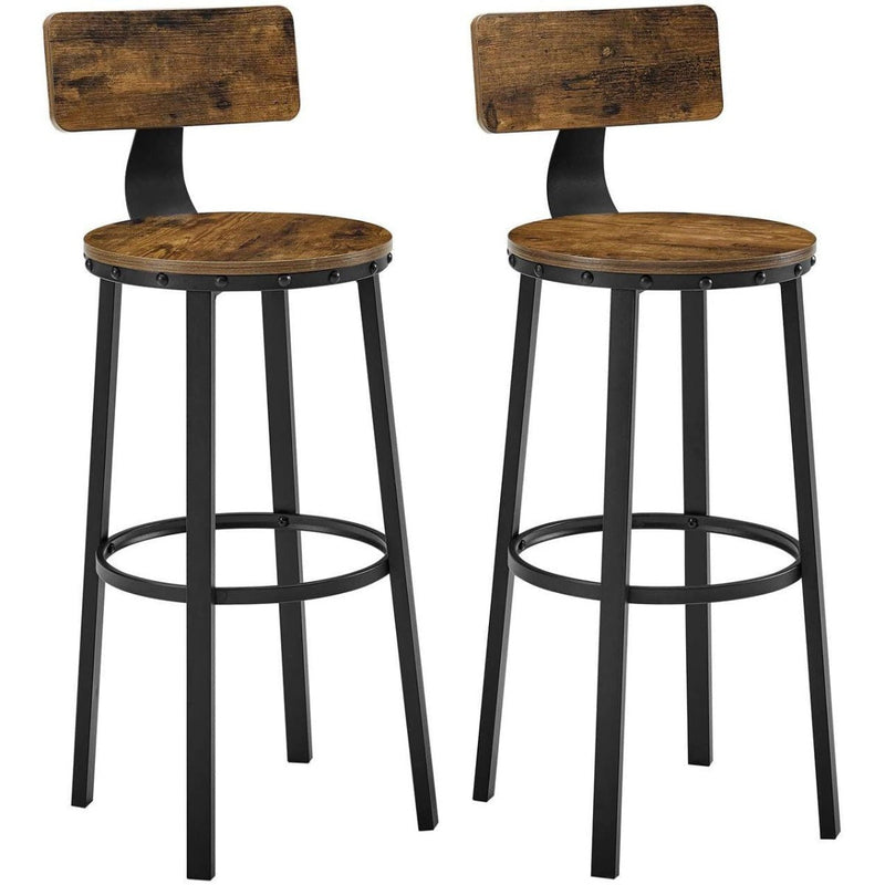 Abra Bar chairs with Footrest - Bar Stool Industrial - Industrial - Stable