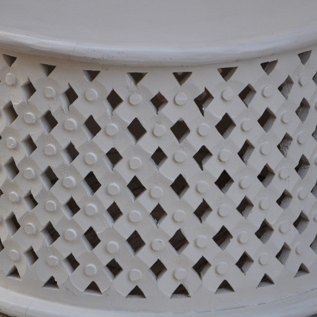 Hand Carved Round Coffee Table