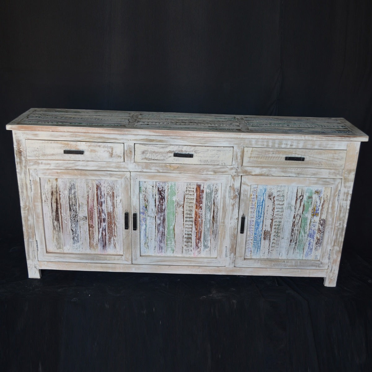 Timber Sideboard White Wash 180-40-90