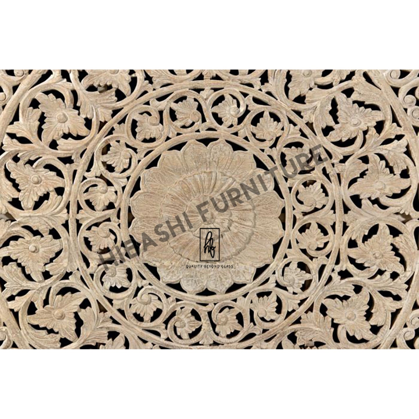 ALAMID Hand carved Indian Bed