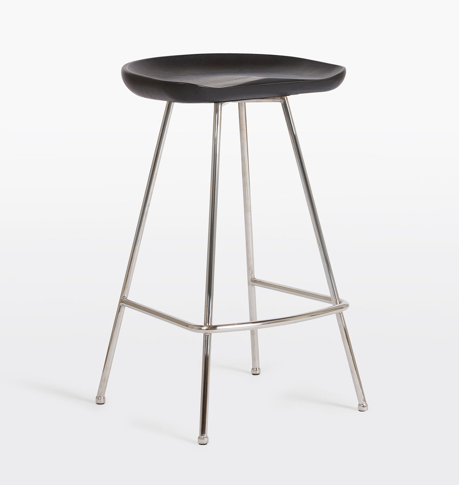 Angeles Counter Stool with Metal Legs