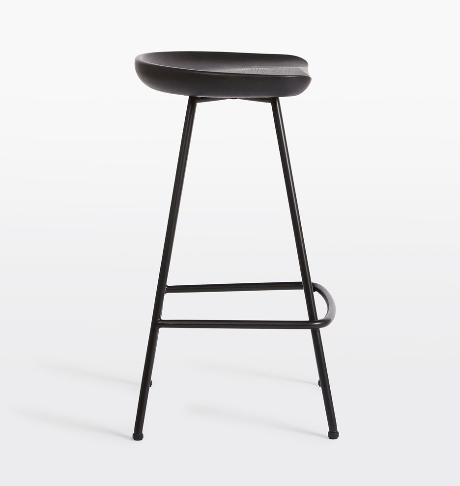 Angeles Counter Stool with Metal Legs