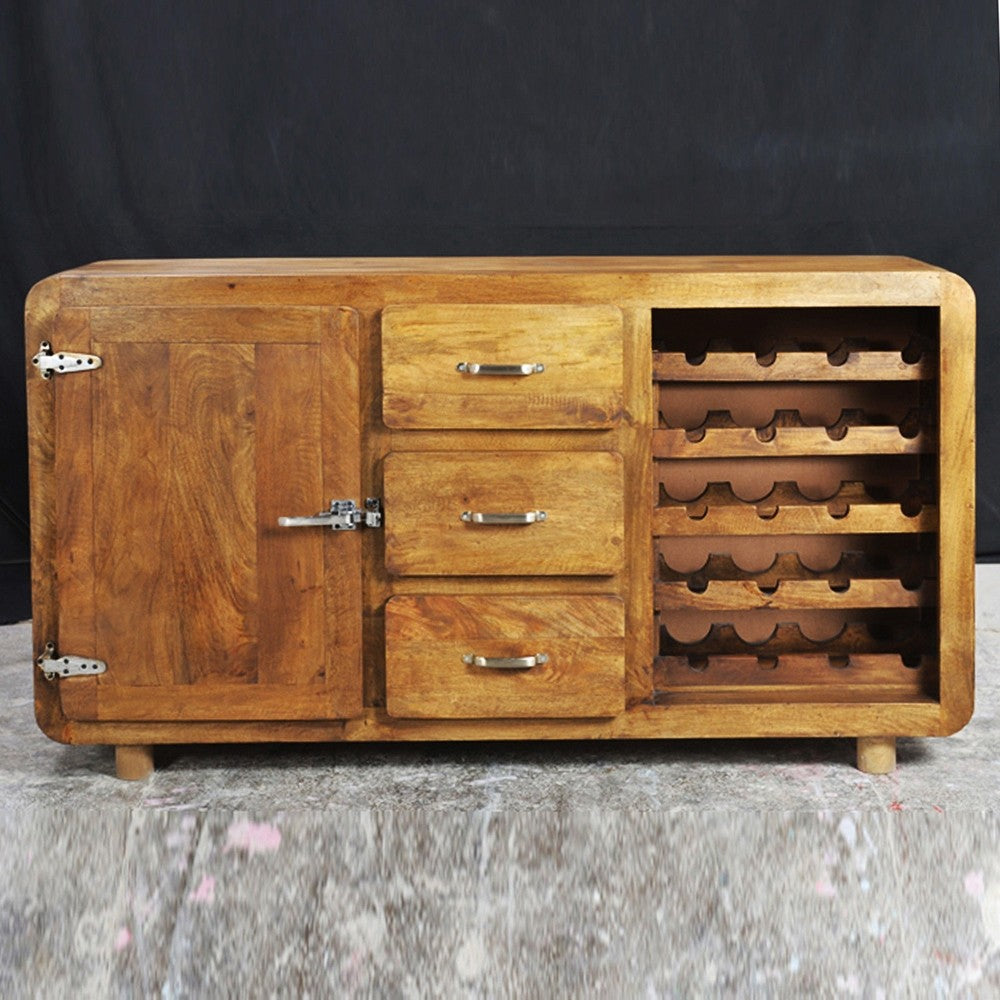 Cromer Sideboard Wine Rack Natural 90-160-40