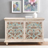 TANZA Hand-carved 6 Drawer Double Dresser