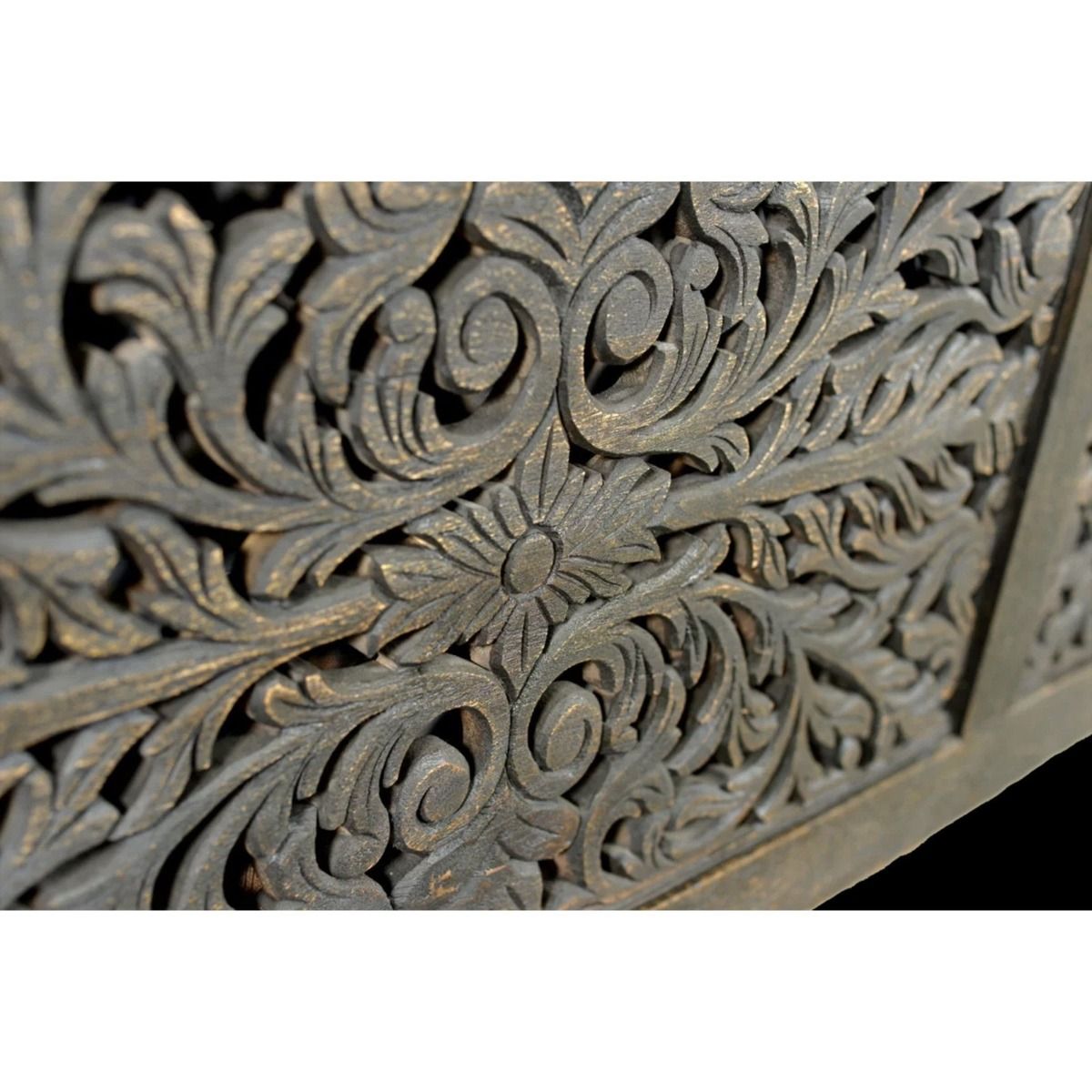 Sasha - Hand Carved Indian Solid Wooden Bed Frame