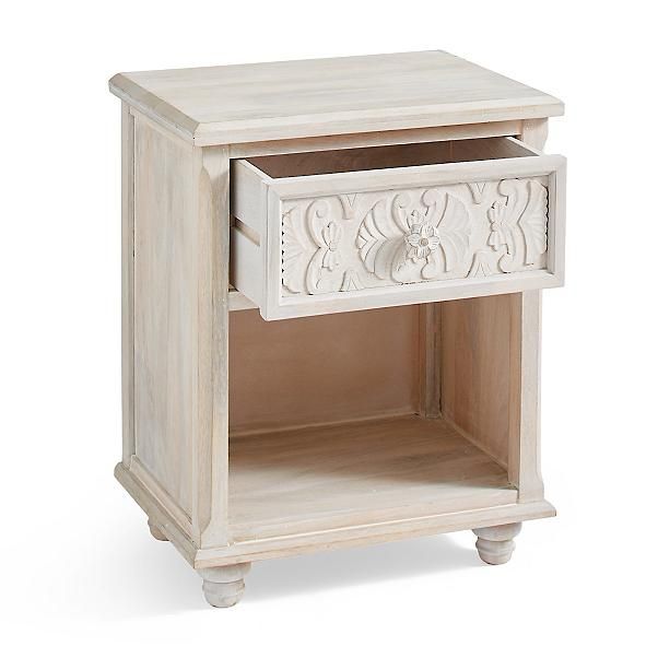 CAPIZ Hand Carved Nightstand
