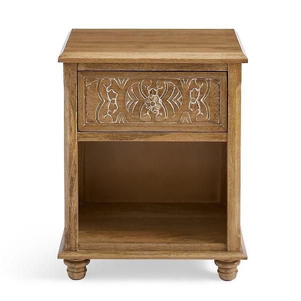 CAPIZ Hand Carved Nightstand