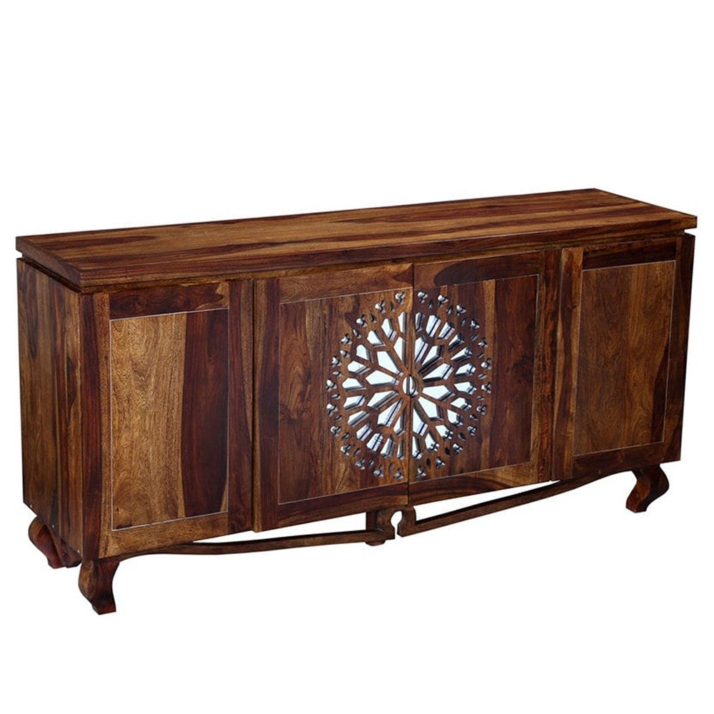 French Arched Mirror Door Sideboard