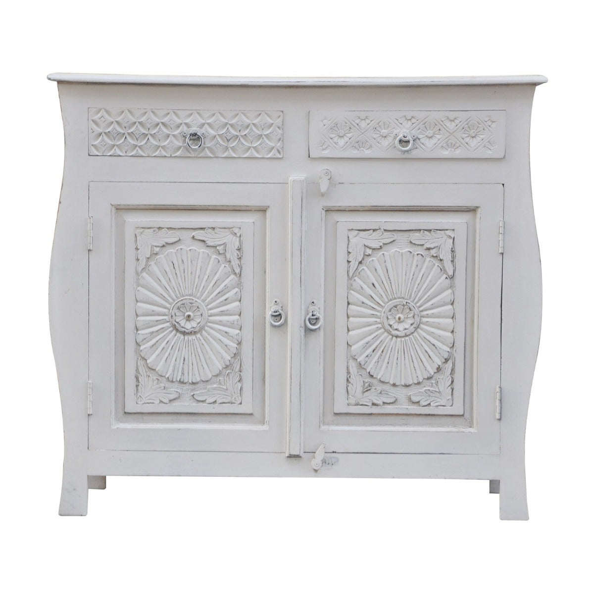 Indian Colonial Style Carved Sideboard