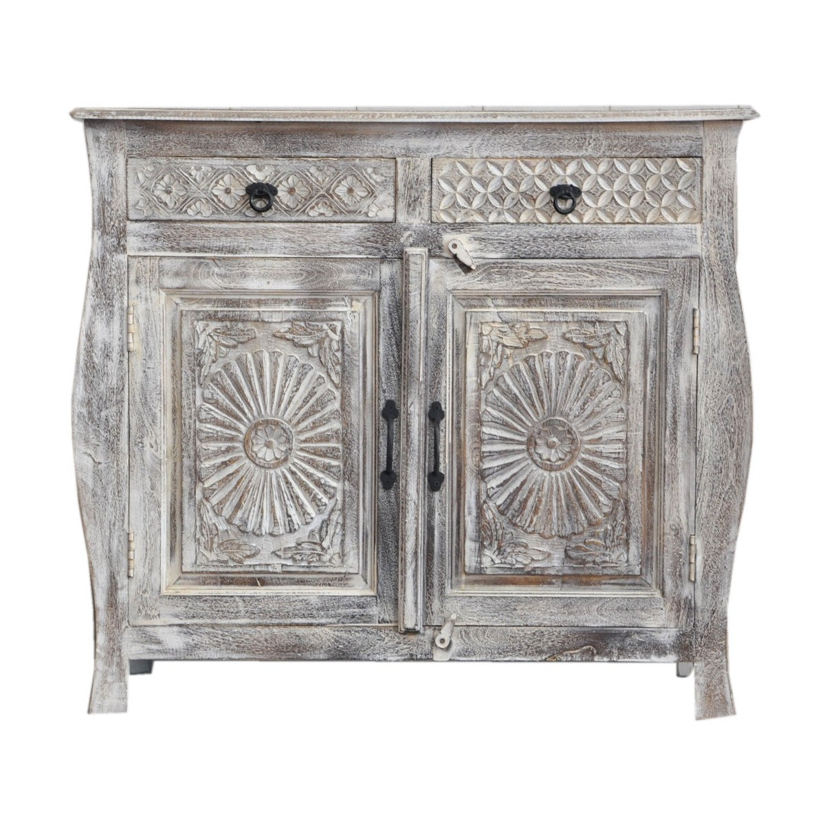 Indian Colonial Style Carved Sideboard