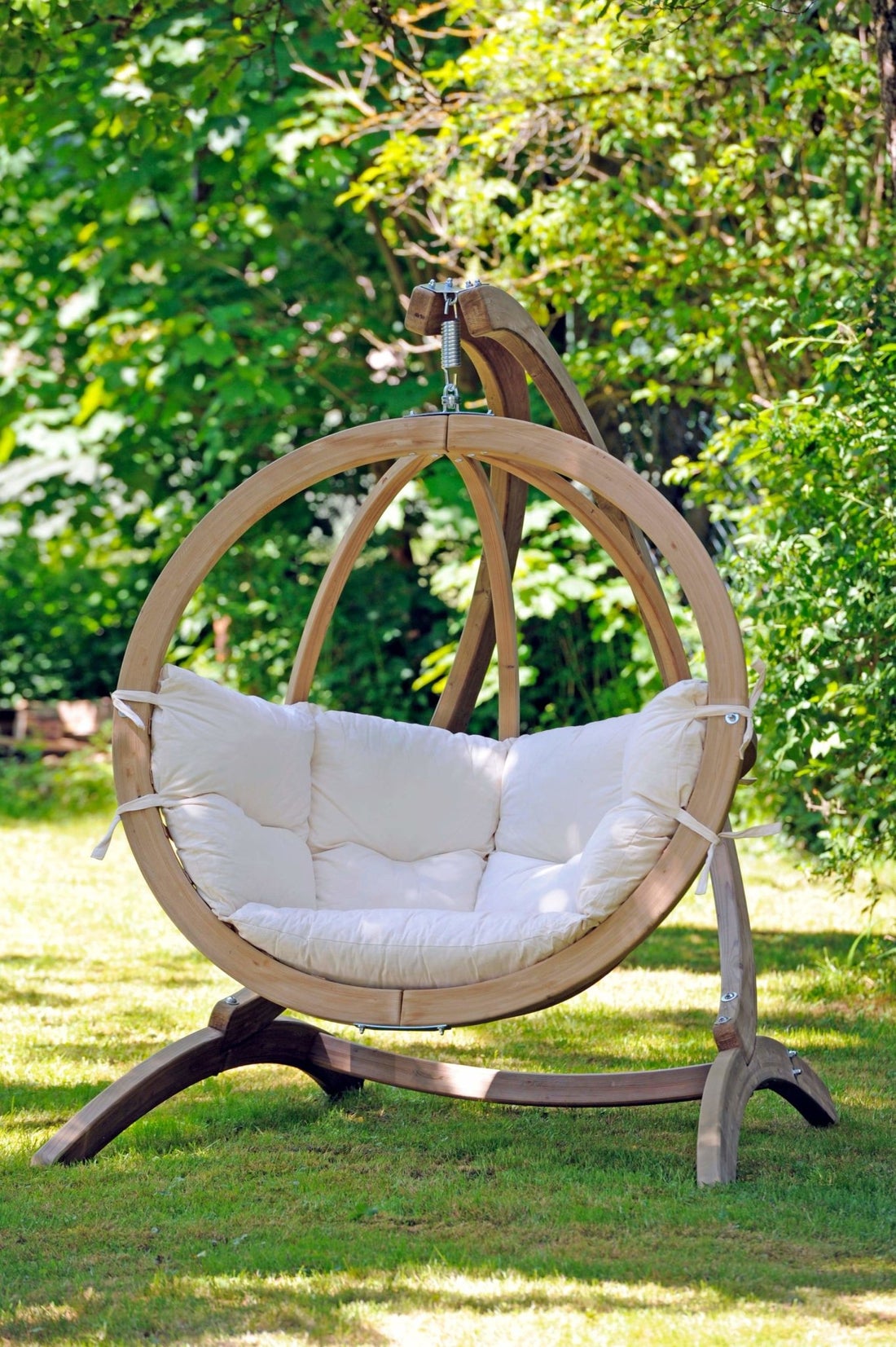Global Hand Carved Hanging Swing / Chair