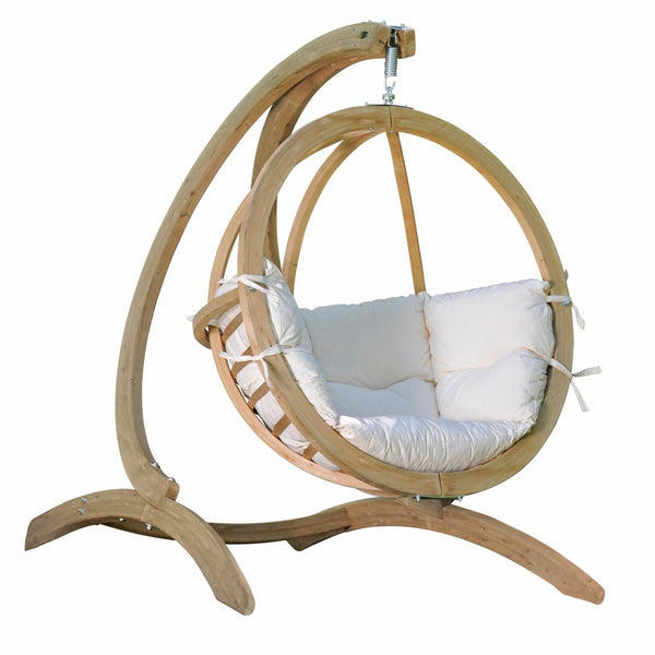 Global Hand Carved Hanging Swing / Chair