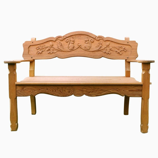 ANILA Hand Carved Garden Bench