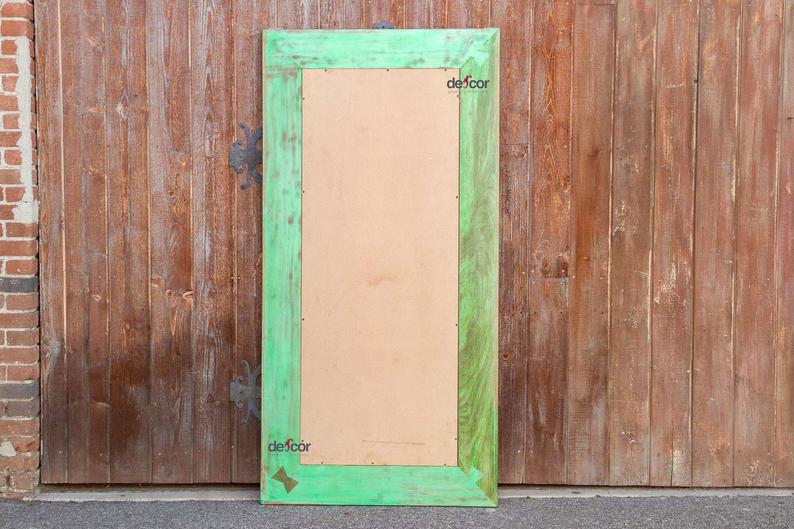 Hpa-si Greenwash Tribal Carved Large Mirror