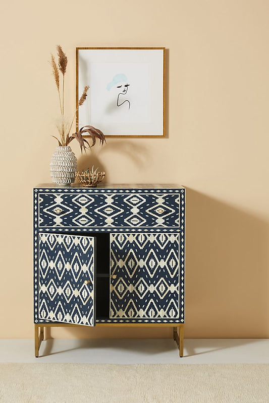 Aldar Handmade Bone Inlay Entryway Cabinet