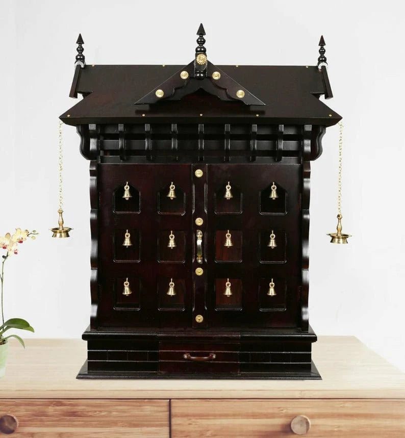 Sheshaam Indian Hand Carved Pooja Mandir/Temple