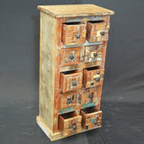 Liberty Reclaimed Timber Wood Tallboy Chest of 10 Drawers